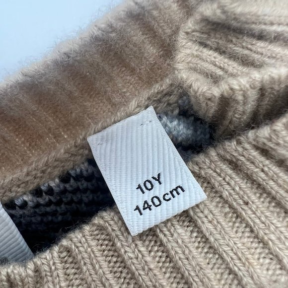 Burberry Kids Gilliane Wool and Cashmere blend pale check cardigan 10y - Picture 10 of 10